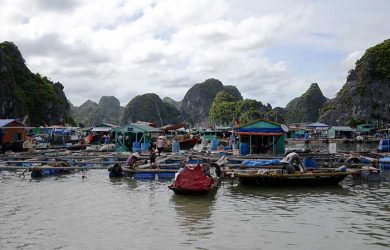 Floating fishing village
